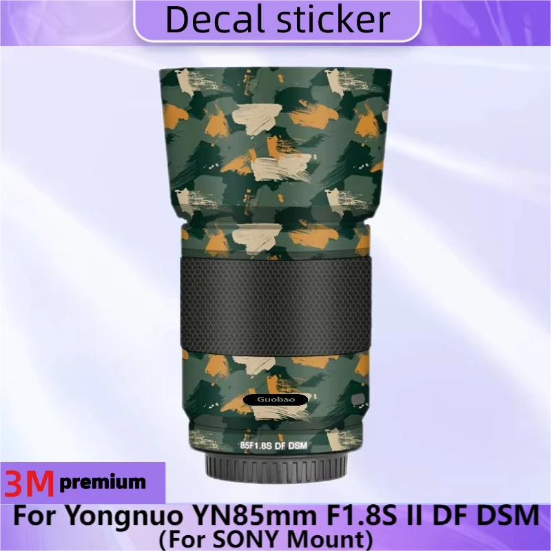 

For Yongnuo YN85mm F1.8S II DF DSM (For Sony Mount) Camera Lens Skin Anti-Scratch Protective Film Body Protector Sticker