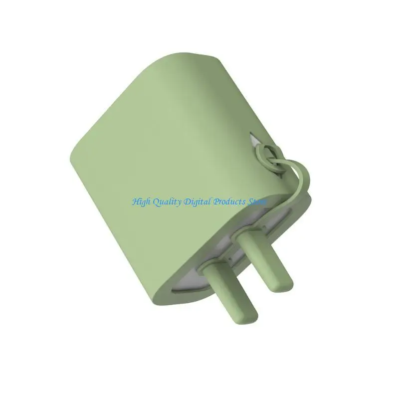 U2JE سيليكون شحن المكونات حماة الغطاء الواقي للهاتف شواحن آيفون ل 18 واط 20 واط USB المقابس سهلة التركيب