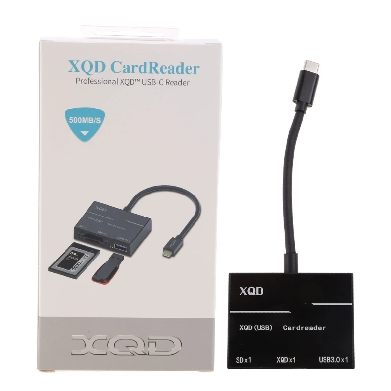 XQD 3-in-1 قارئ بطاقات Hub 2.0 ثانية XQD/قارئ البطاقات SD قارئ بطاقات قراءة 3 بطاقات ل XQD/SD سوني-G سلسلة ، ليكسر USB مارك