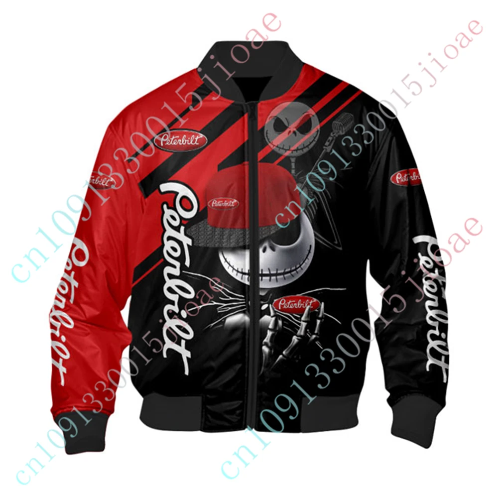 

Peterbilt Clothing Techwear Baseball Uniform Jackets For Men Thick Coat Harajuku Parkas Windbreaker Bomber Jacket Custom Logo