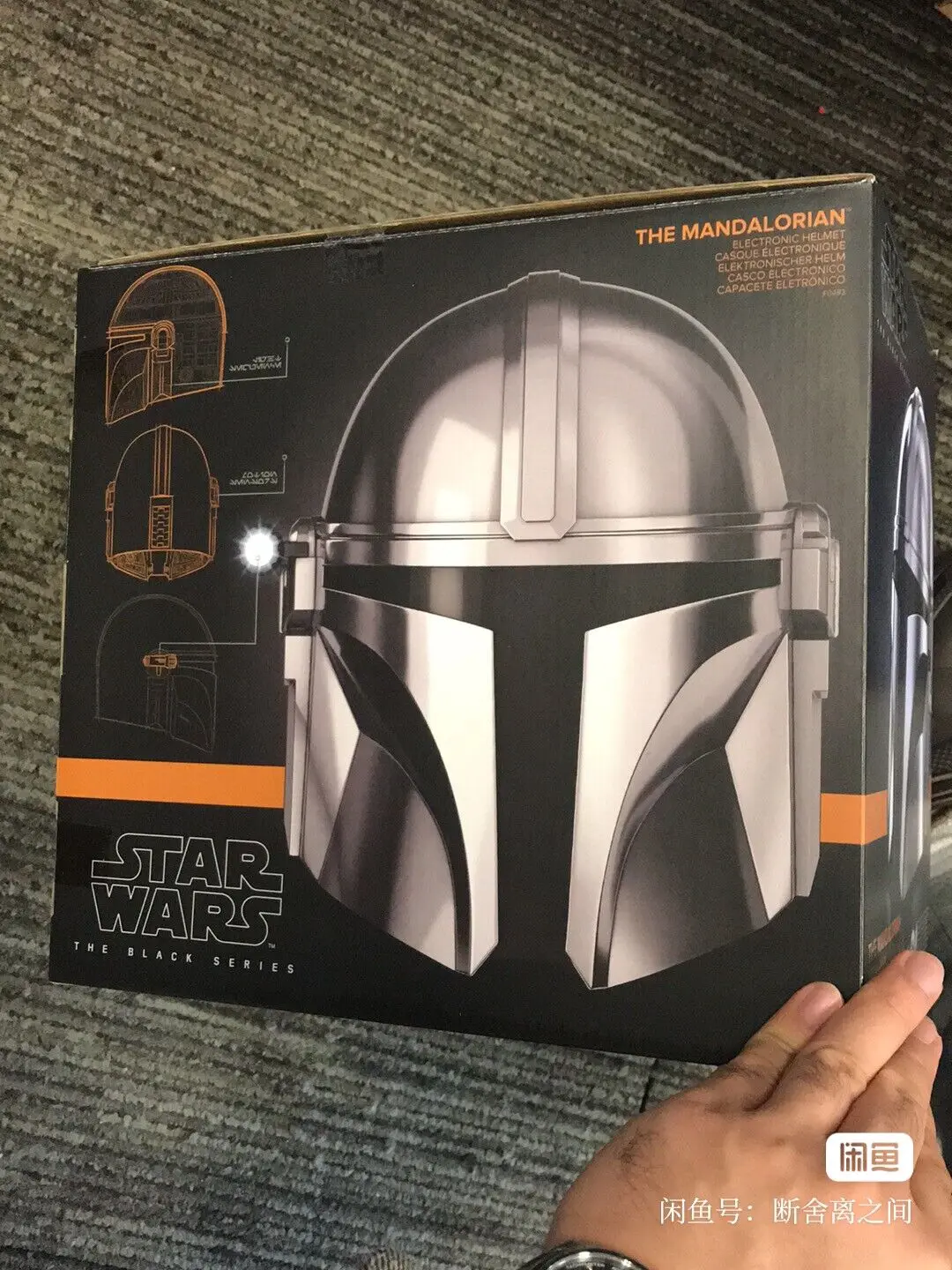 

Original Star Wars The Black Series The Mandalorian Premium Helmet 1/1 Scale F0493 Cosplay Collectible Toy Gift