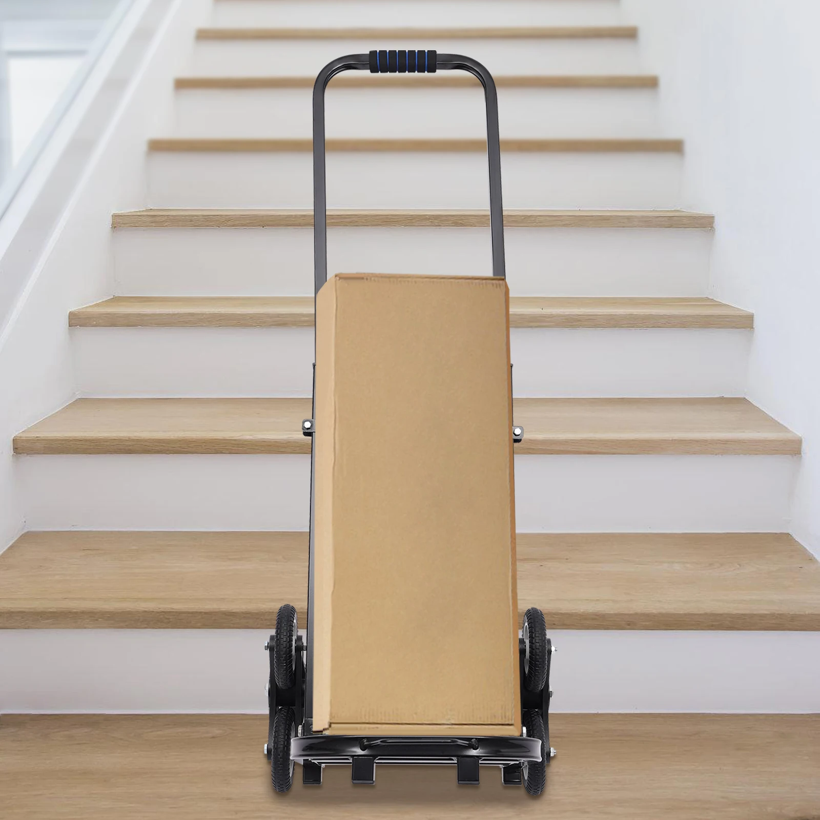 عربة تسلق الدرج مع 8 عجلات، تصميم مطوي قابل للتعديل لمركز التسوق في المطارات المتحركة بوزن 330 رطلاً