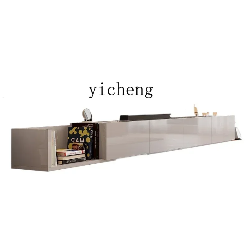 

Minimalist TV Cabinet Retractable Living Room Floor Cabinet Module Combination