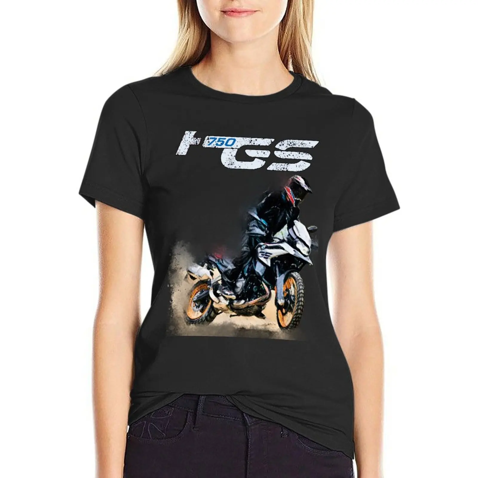 

F 750 GS Premium Adventure Big Trail T-Shirt animal prinfor anime clothes t-shirts for Women cotton