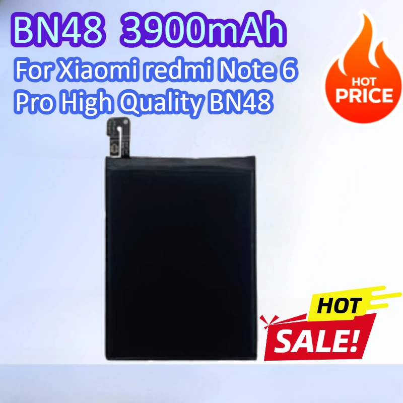 

BN48 3900 мАч для Xiaomi Redmi Note 6 Pro, высококачественные аккумуляторы для мобильных телефонов