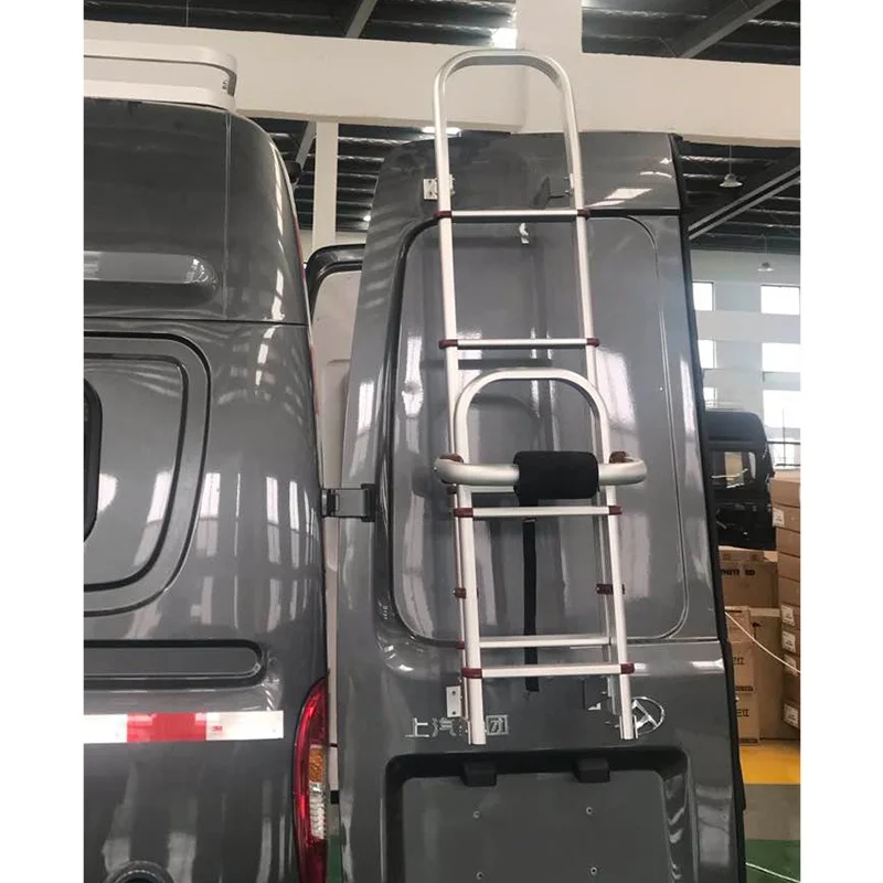 safety folding rv camper van caravan motorhome ladder with Anti Theft Device Security Lock