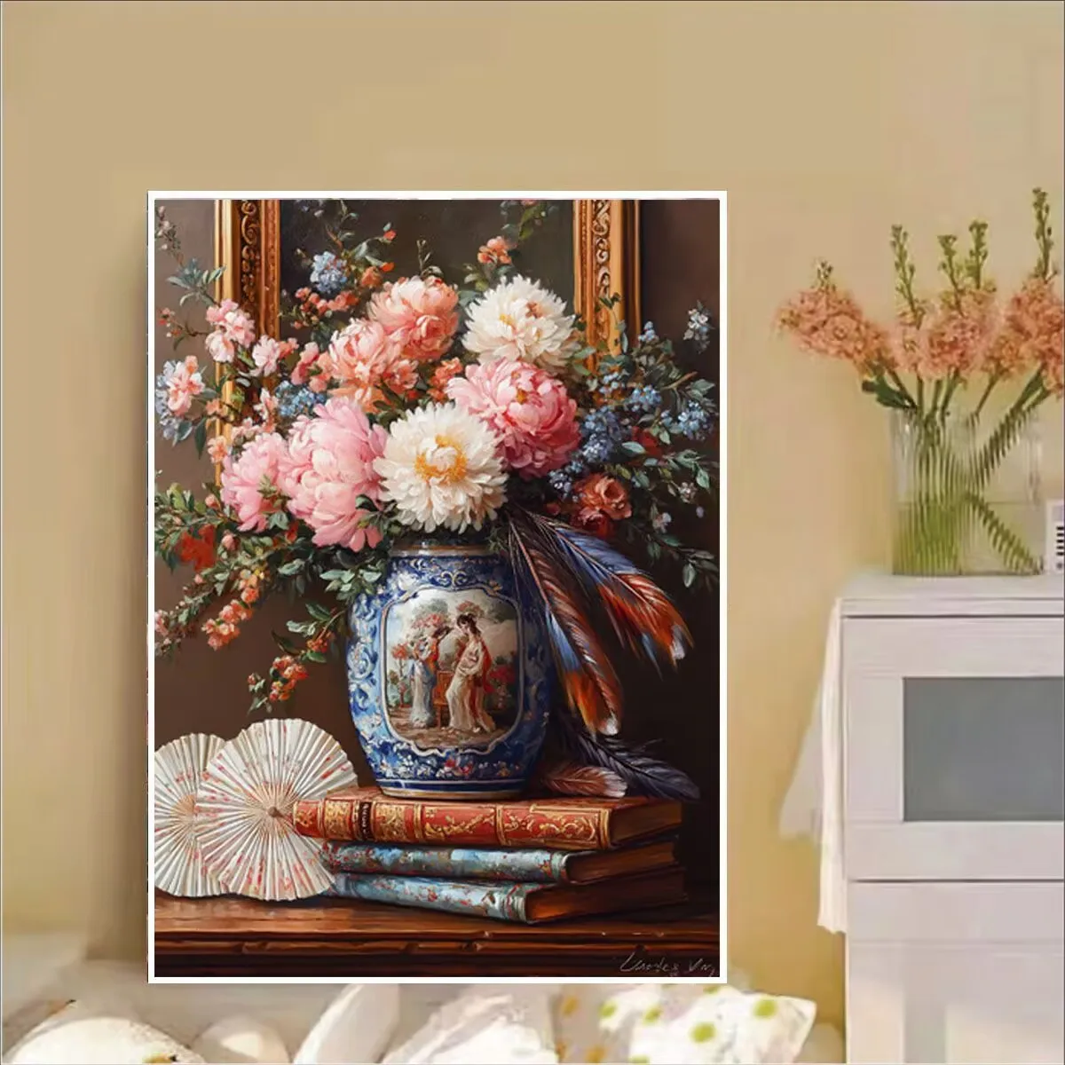 

11CT DIY цветы ваза живопись наборы для вышивки крестом вышивка крестиком рукоделие ремесло печатная ткань Декор