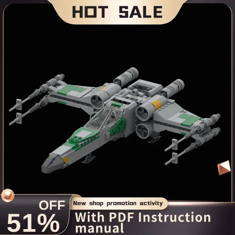

New 471Pcs Famous Star Battle Movie Moc Hera Xwing Spacefighter Model Diy Creative Ideas Child Toy Birthday Gift Building Blocks