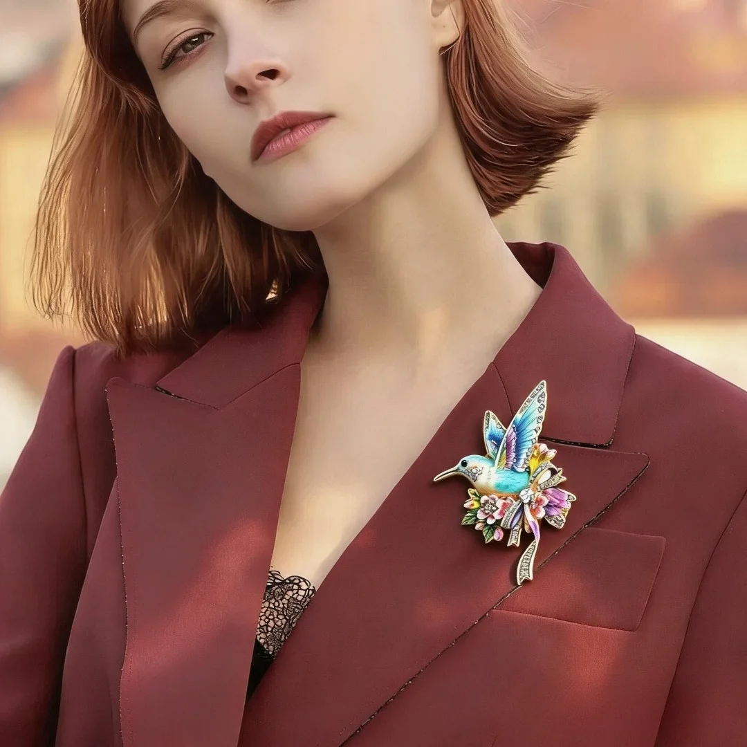 Baroque Luxury Beautiful Magpie Bird Brooch Pin for Men Women Jewelry Clothing Accessory Party Gift Wedding Festival