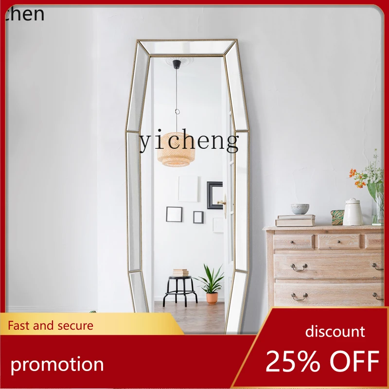 HXL Wedding Dress Shop Fitting Mirror Slimming Floor-standing Dressing Mirror Three-dimensional Full-length Mirror