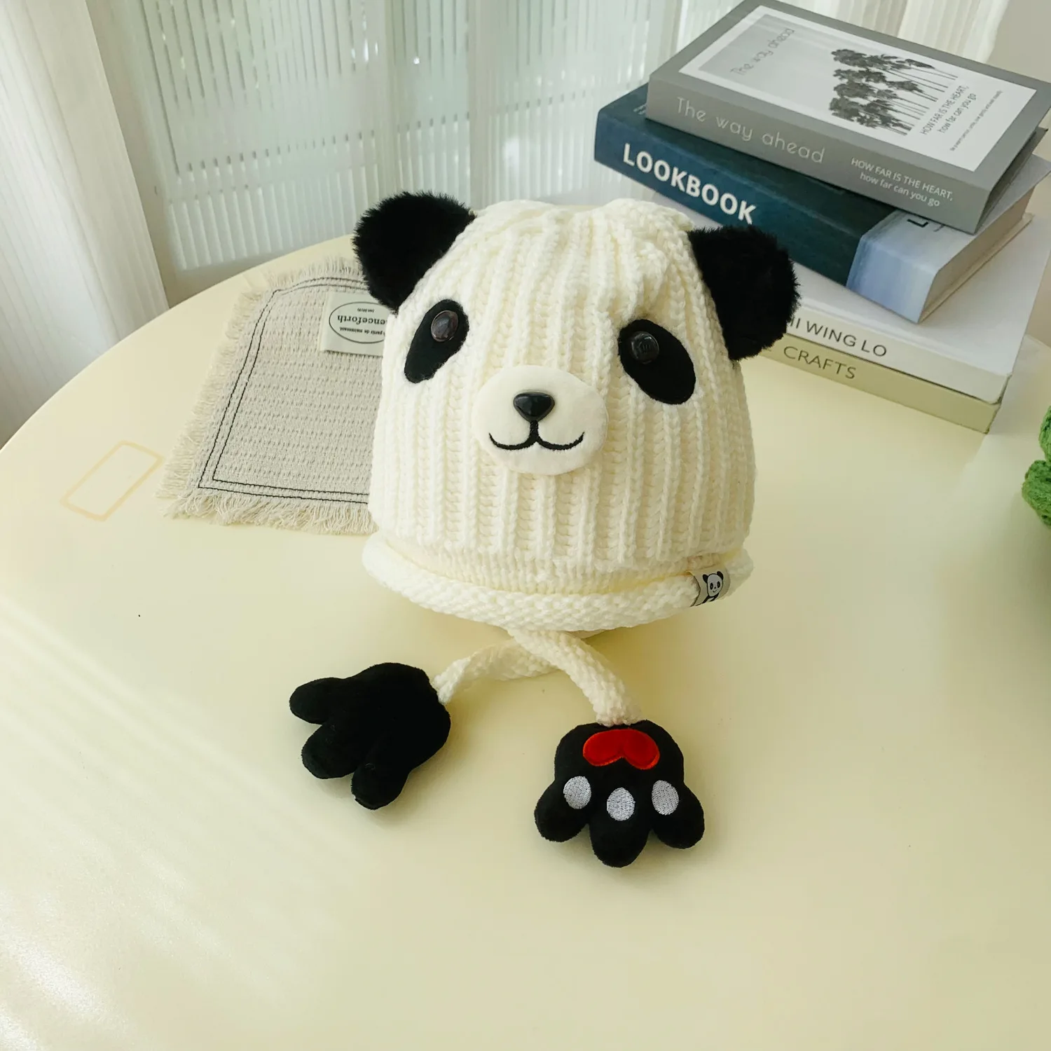 Children\'s Cartoon Animal Wool Knitted Hat Winter Plus Velvet Thick Warm Super Cute Cute Ear Protection Hat Baby Beanie Hat