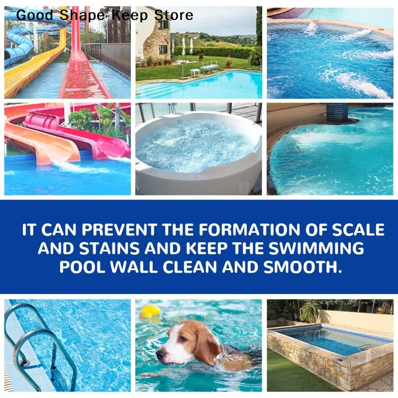 Pool Water Clarifier Flocculant Fast Acting Odor Eliminator Prevent Turbidity Long Lasting Freshness for Home Swimming Pools