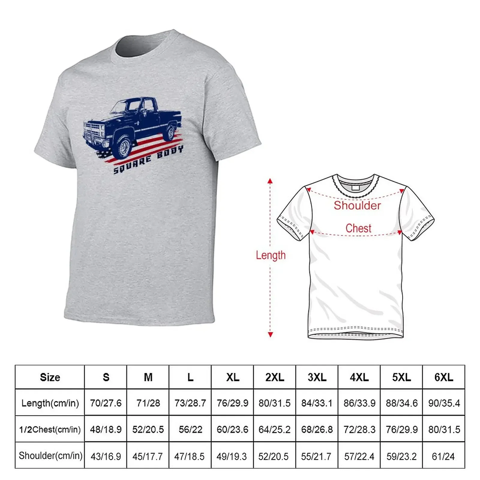 Square Body Pickup Truck 1985 K10 T-Shirt kawaii clothes Blouse t shirt men