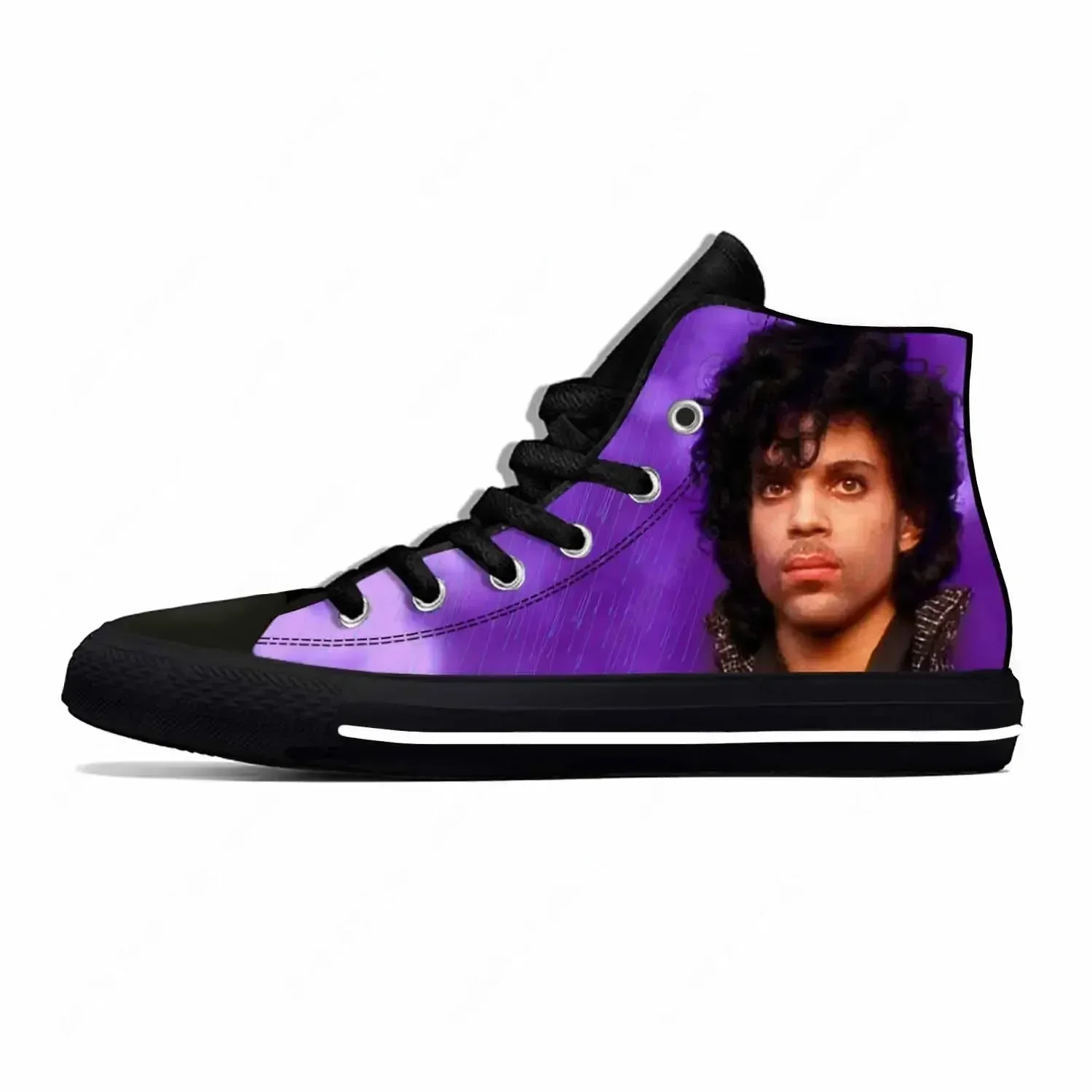 

Летние кроссовки Purple Rain от Prince Rogers Nelson: дышащие, высокие, унисекс, для повседневной носки, новинка