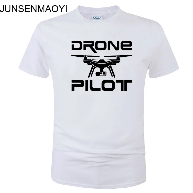 2022 New DRONE PILOTUAV Funny Printed T Shirt Summer Casual Cotton Short Sleeve O-Neck Men Clothing Brand Tee Plus Size XS-XXXL