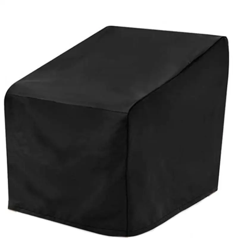 All-Weather Cover Garden Seat Cover For Outdoor Use Black Color Easy Maintenance Feature Long-lasting Material