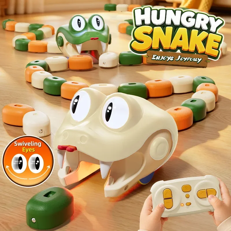Children Remote Control Snake Toys Electric RC Animals Car Baby Educational Interactive Games Toy Kids Birthday Christmas Gifts