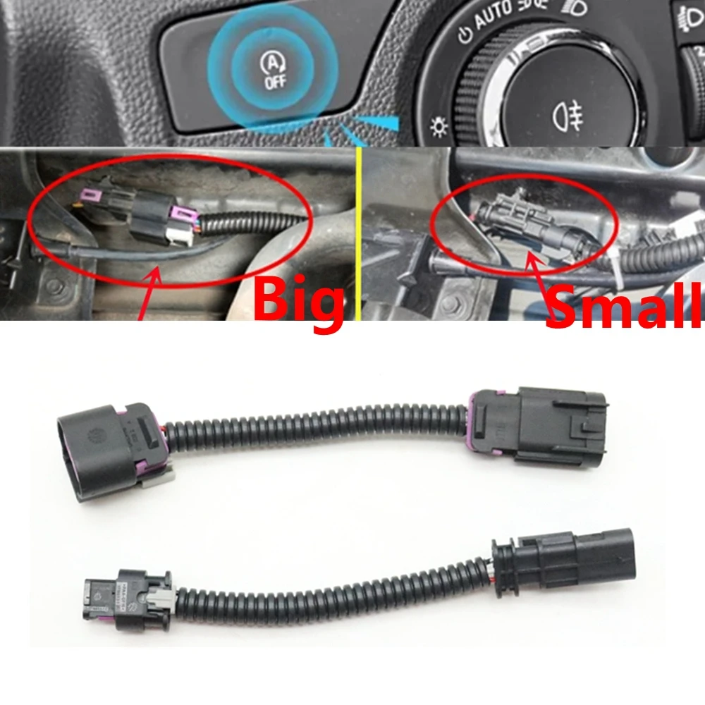 

For Chevrolet Malibu XL Cruze Equinox Cavalier Car Start-Stop Closer Eliminator Canceller Switch Cable Device Control Senor Plug