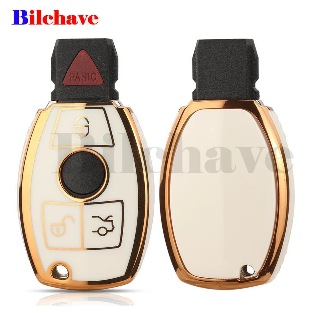 Jingyuqin For Mercedes Benz A B C E R Class GLS GLA GLK GLC CLS CLA AMG W204 W205 W212 W463 W176 NewTPU Car Key Case Cover