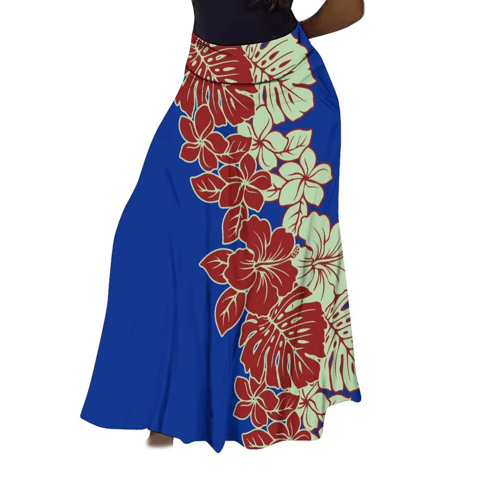 Summer Women'S Casual Pleated Skirt Festival Celebration Ball Skirt Polynesian Samoa Art Print Ethnic Clothing