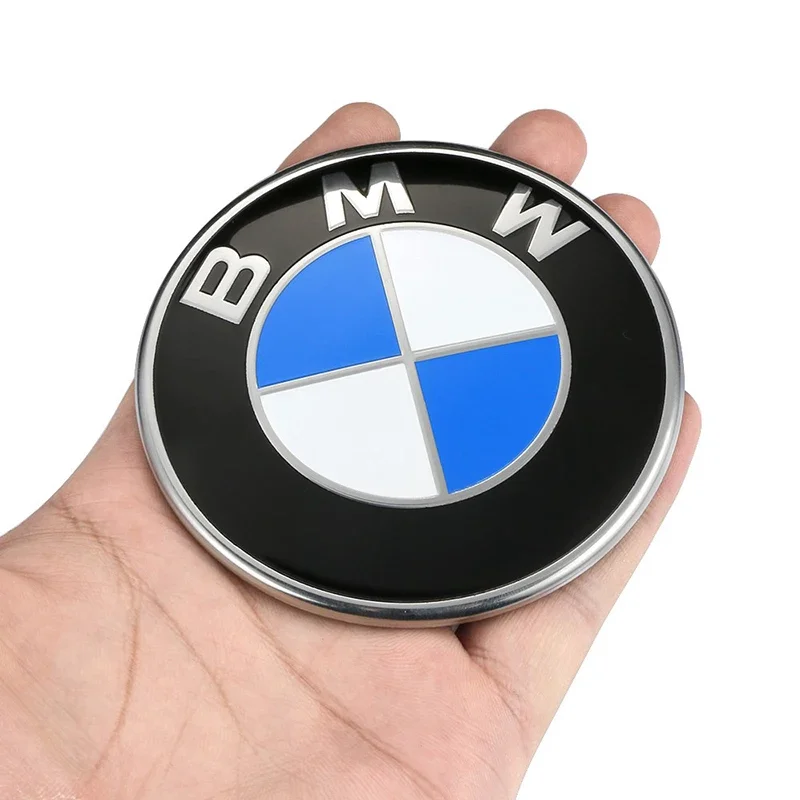 2pcs ABS 74mm 82mm Front Hood Logo Rear Trunk Emblem Badge For BMW E39 E46 E90 E30 E36 E60 G20 E87 E91 E92 1 2 3 4 5 Accessories