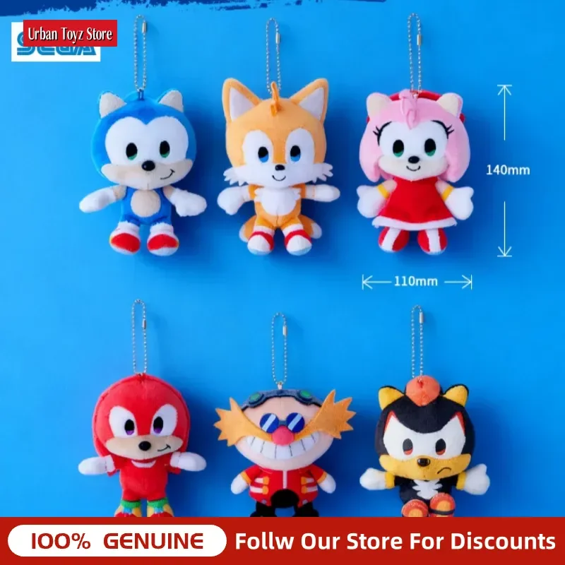 Original SEGA Sonic The Hedgehog Sonic And Friends Plush Keychain, Kawaii Pendant Doll Bag Decor Anime Game Collectible Birthday view 6