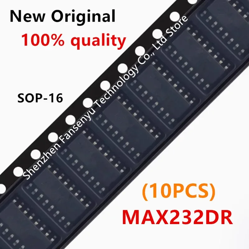 (10piece) 100% New MAX232 MAX232DR sop-16 Chipset