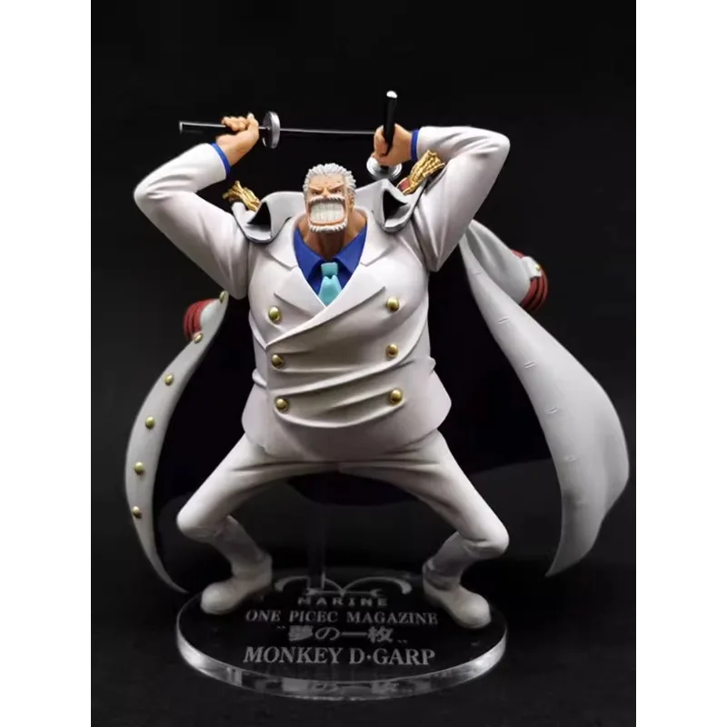 Bandai Bandai Monkey D Garp Figuras de ação, One Piece Original Anime, Modelo colecionável, Revista, Dreamland Enfeites, Presentes Brinquedos