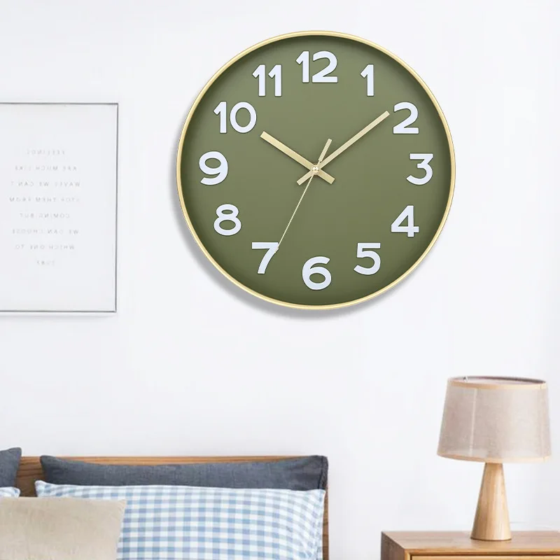 

Digital Minimalist Wall Clocks Nordic Fashion Clothing Study Table Wall Clocks Creativity Plastic Home Decor Wandklok MHBGZ