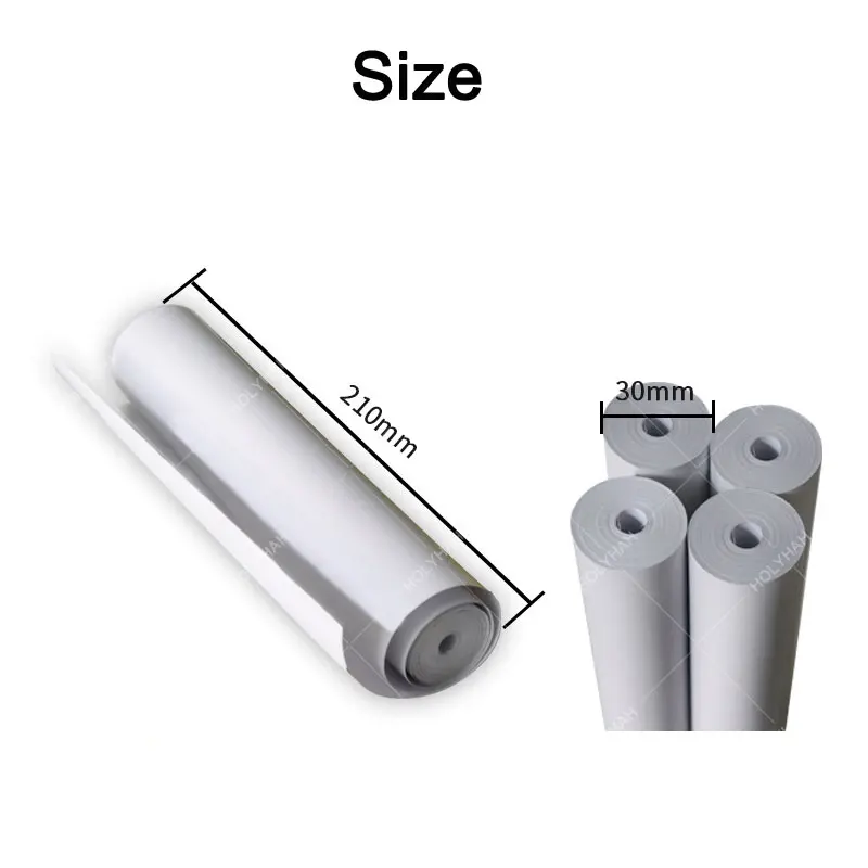 10 Rolls White A4 Thermal Paper Photo Fax Printing Paper for Peripage A40 Printer Size 210x30mm Keep10 Years