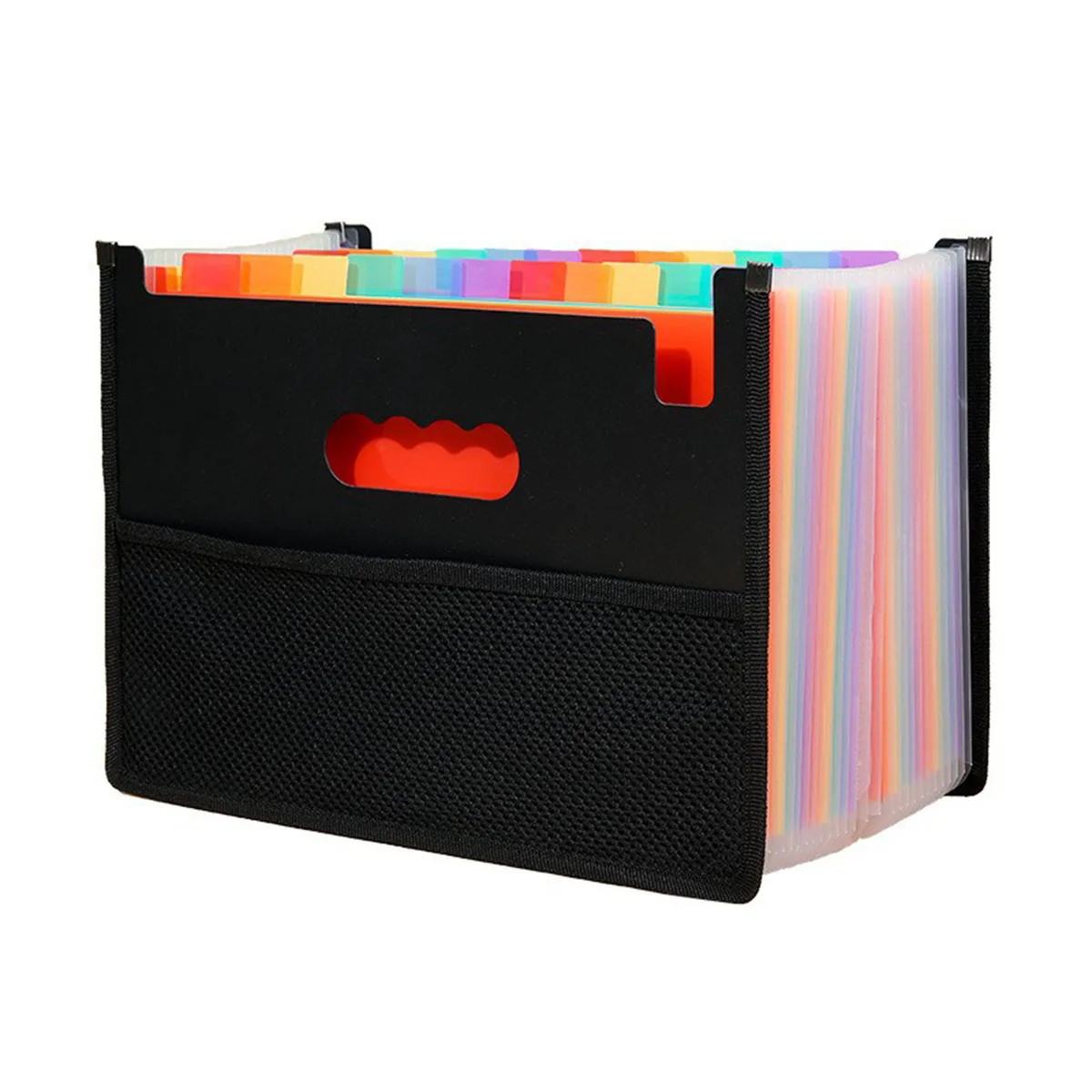 Expanding File Folder 12 Pockets A4 Size Filing Folder Organizer Large Capacity Portable AccordianFile Box for Classroom Office image 3