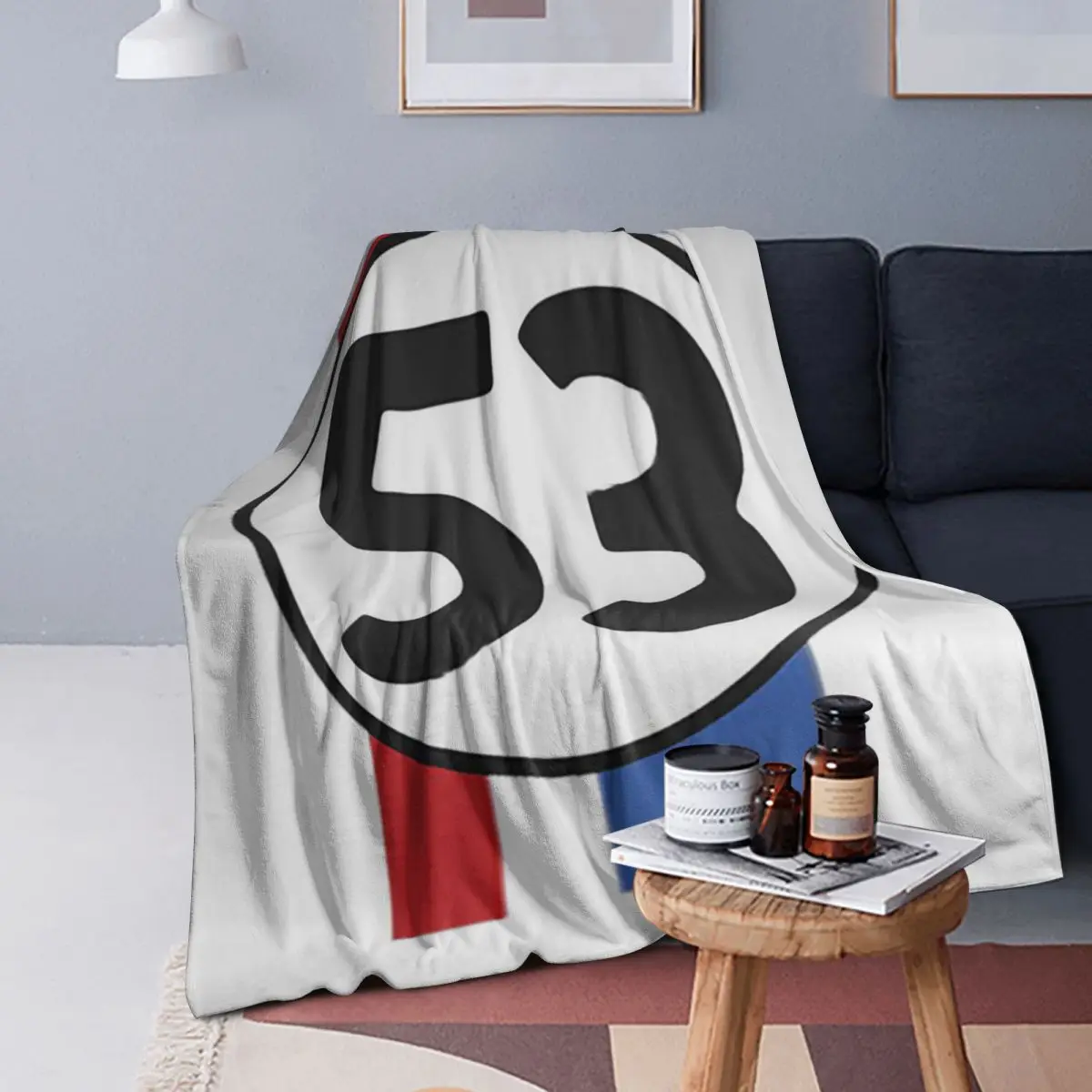 

Herbie Stripes Blankets Soft Warm Flannel Throw Blanket Bedding for Bed Living room Picnic Travel Home Couch