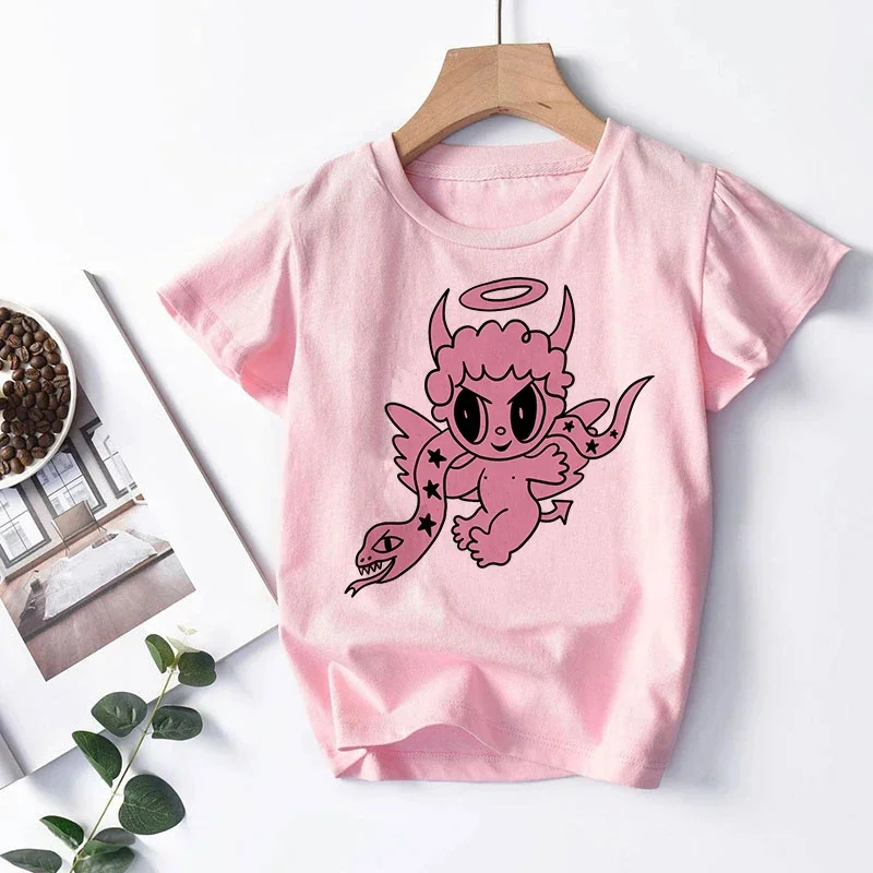 Camiseta rosa Manana Sera Bonito infantil, roupas infantis, tops para meninos e meninas, camiseta de bebê, tops doces, Karol G, Bichot