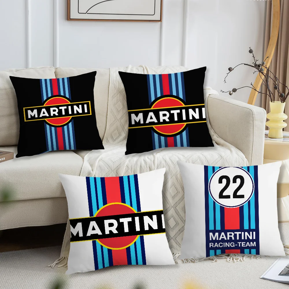 Pillow Case Fan Style Square Home Decor Cushion M-Martini Design R-Racing Cover Design Printed