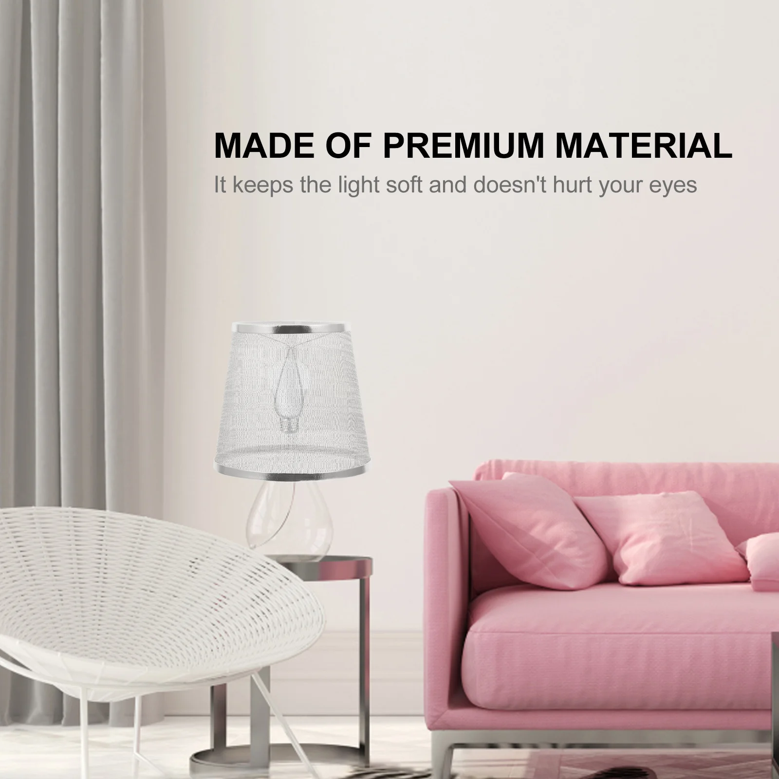 

1 pc Cloth Lampshade Soft Skin-Friendly Premium Material Timeless Design Soft Light Decorative Lamp Cover For Table Floor