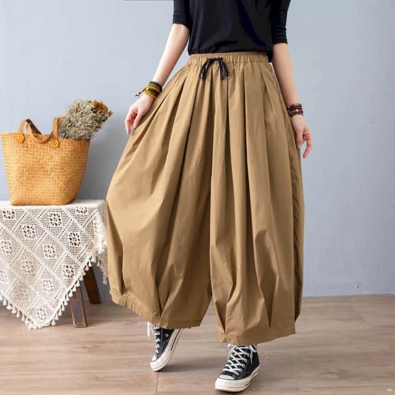 

Lantern Pants Women Summer Elastic Waist Loose Casual Harem Pants Women Korean Fashion Harajuku Trousers Women Clothes Y2k Pants