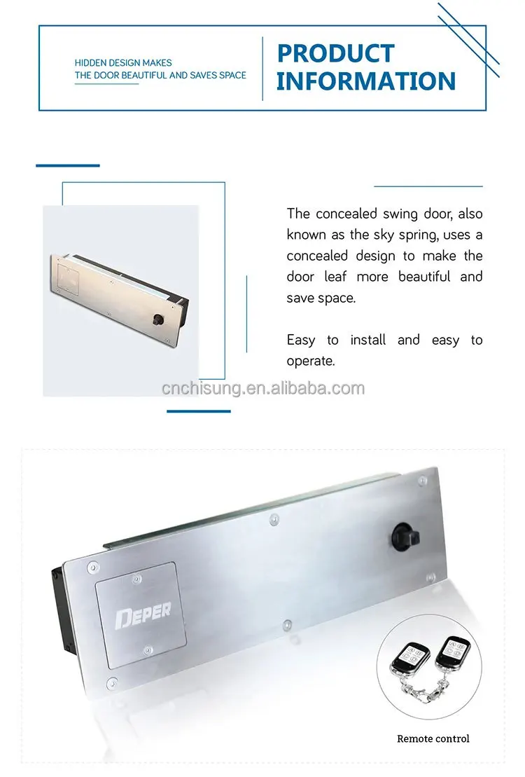 Factory Direct 70KG Automatic Swing Door Operator-Top Concealed Electric Door Closer/Opener System