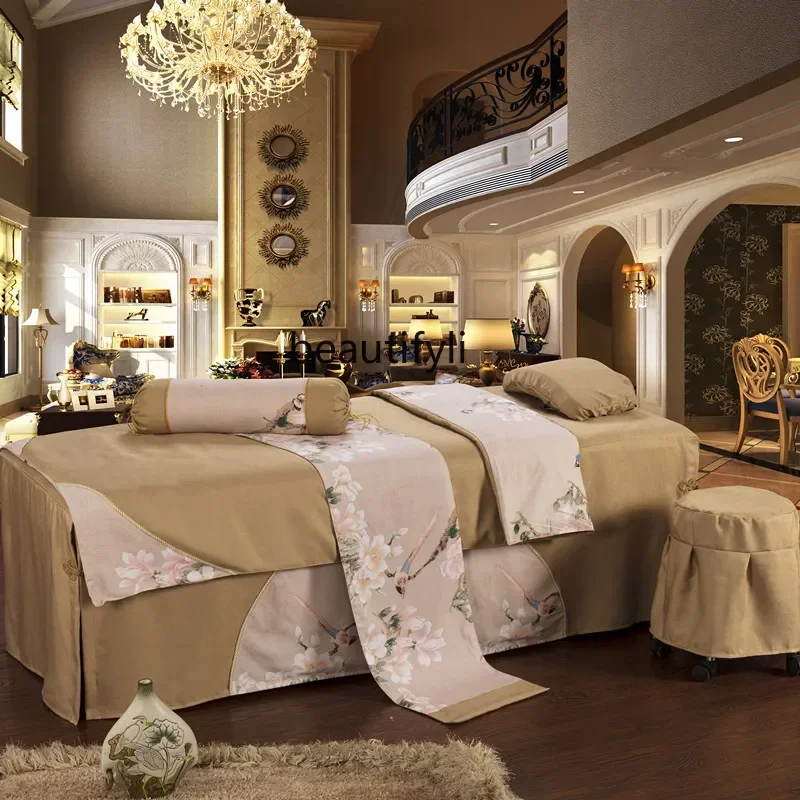 LX37Beauty Bedspread Four-Piece Set Massage Fumigation Bedspread Thickened Beauty Cover Universal BeautySSS