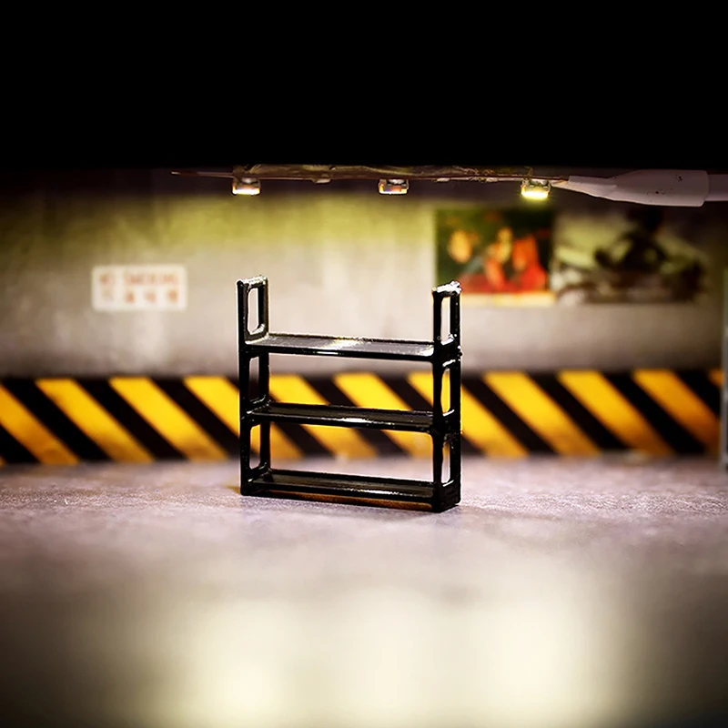 1/64 مقياس نموذج المرآب الإطارات الرف الديوراما دييكاست سبيكة سيارة المشهد تخطيط الملحقات مجموعة مصغرة