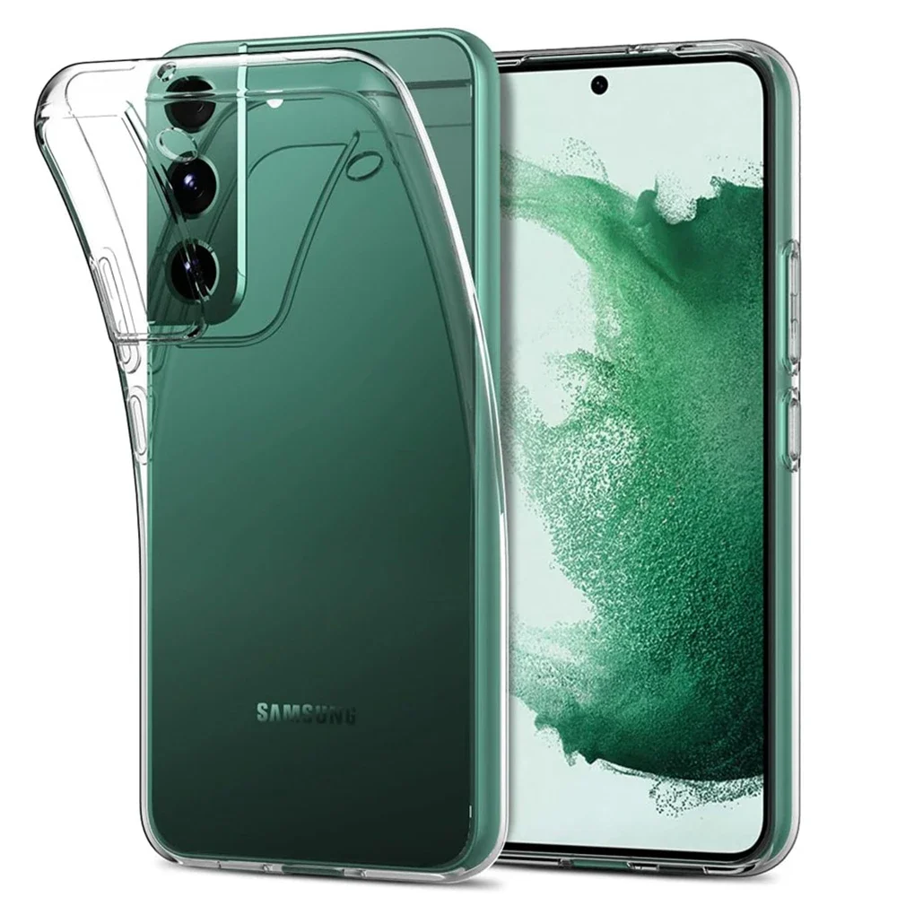 Funda transparente de silicona ultrafina para Samsung Galaxy Note 20 Plus S24 S23 S22 Ultra S21 FE Plus A05 A15 A25 A35 A55 funda trasera suave