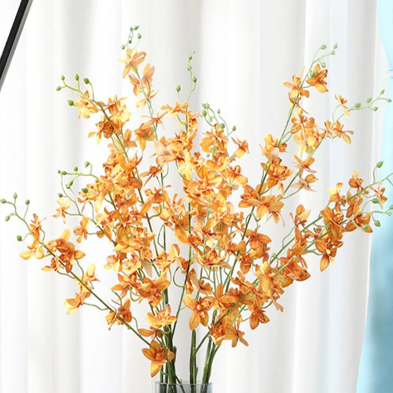 Phalaenopsis Simulation Flower Spun Silk Artificial Flowers  Home Decoration  Wedding  Holiday Parties  Shooting Prop Wholesale