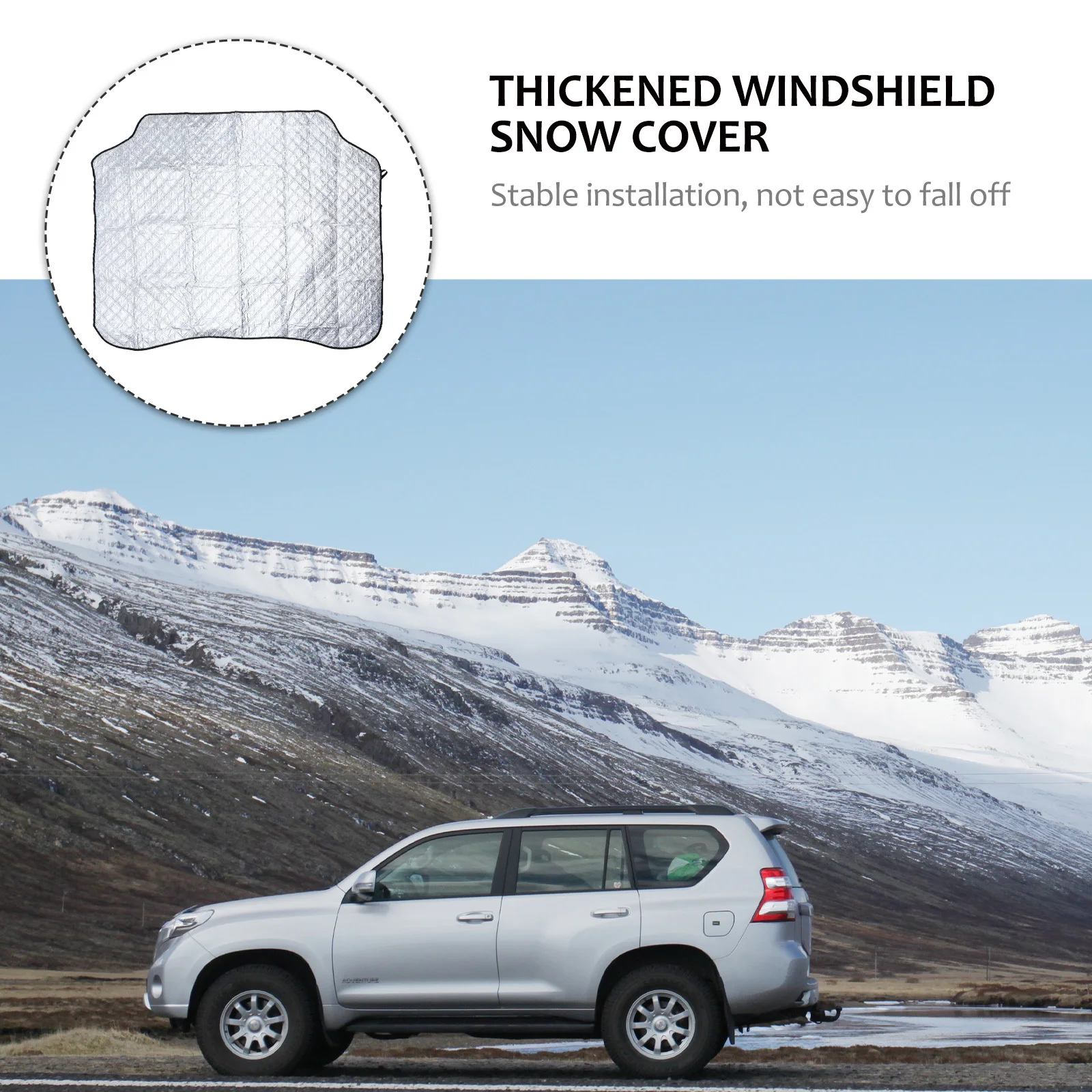 

Aluminum Foil Windshield Snow Cover Frost Defense Ice Protector Thickened Extended Foldable Car Front Window Cover Suv Cab