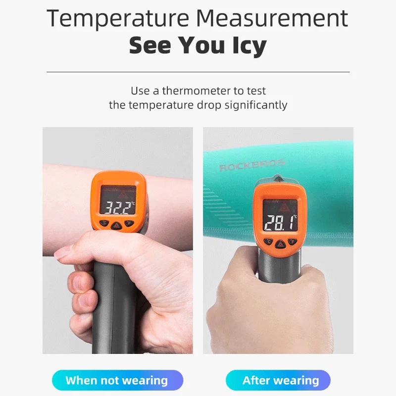 Rockbros braço manga respirável secagem rápida proteção uv ciclismo esporte manga gelo tecido protetor solar esportes wear fitness braço manga