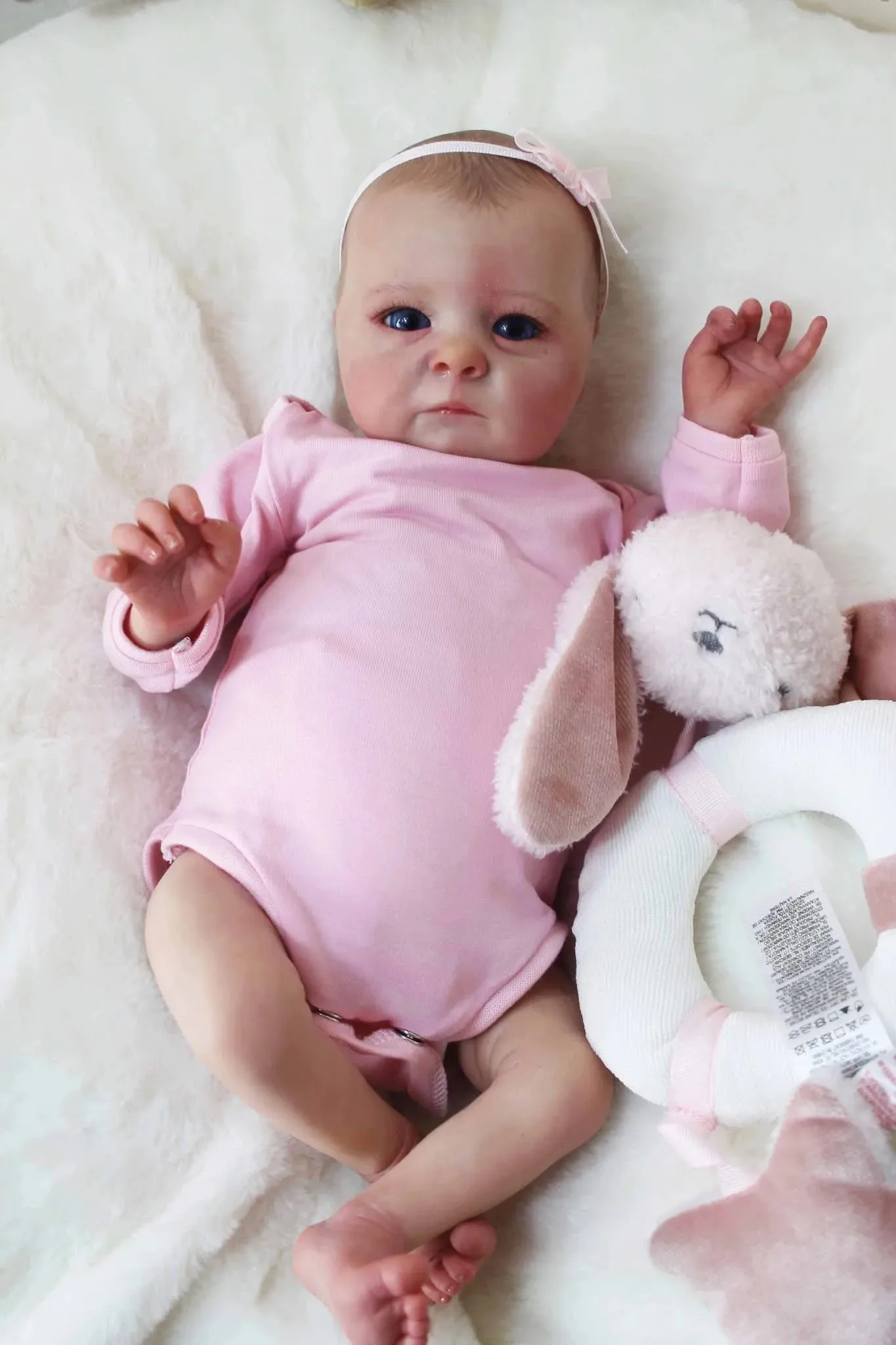 35CM Tink Premie Soft touch Cloth Body NewBorn Baby Reborn Doll Lifelike Multiple Layers Painting 3D Skin With Visible Veins