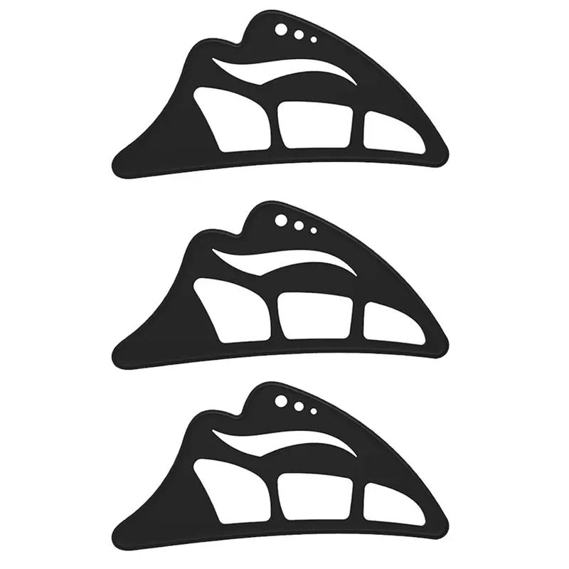 アイシャドウステンシル 5 in 1 シリコンアイシャドウツール 再利用可能なアイメイク補助ステンシル、メイク初心者女性向け