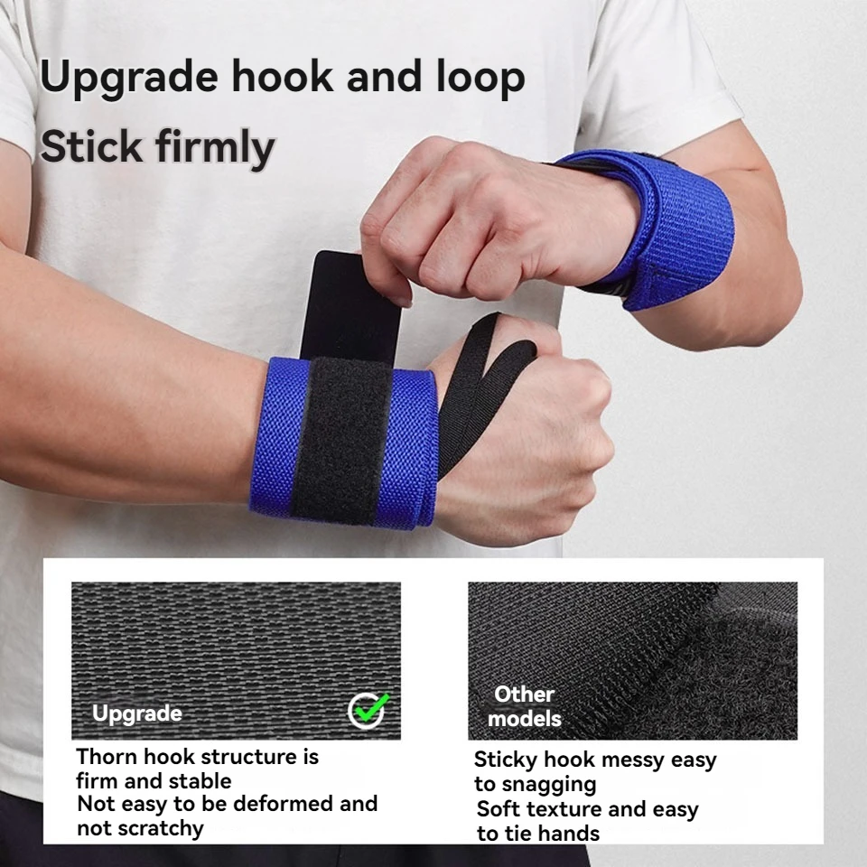 AOLIKES 1 Pair Wristband Wrist Support Brace Straps Extra Strength Weight Lifting Wrist Wraps Bandage Fitness Gym Training