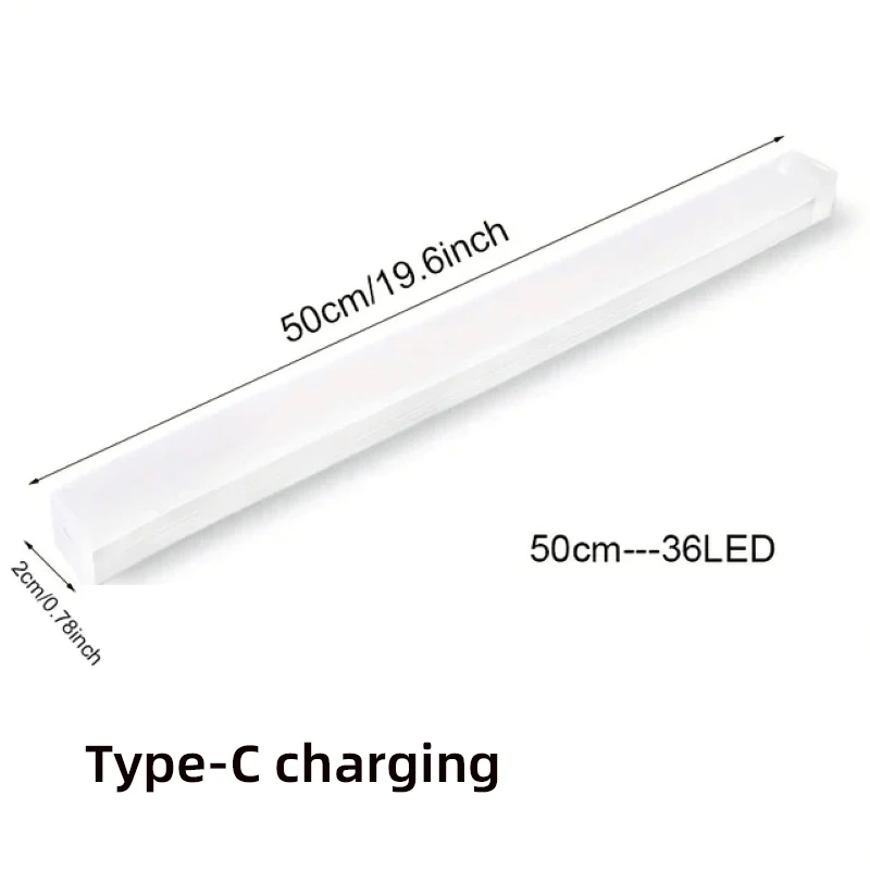 Motion Sensor Lamp Night Light Wireless LED USB Type C Rechargeable Lamp for Kitchen Cabinet Bedroom Wardrobe Staircase Lighting