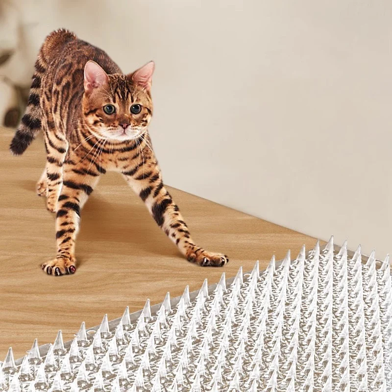 

Transparent Plastic Cat Repellent Mat Anti-Climbing Fence Sofa Bed Balcony Isolation Gardening Anti-Cat Scare Birds Supplies
