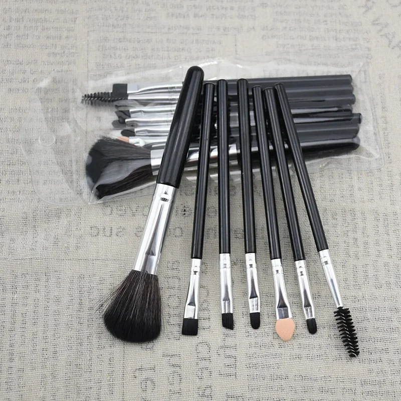 7 pezzi/set pennelli per trucco professionale cipria in polvere ombretto fondotinta fard labbra sopracciglio pennelli per trucco strumento cosmetico