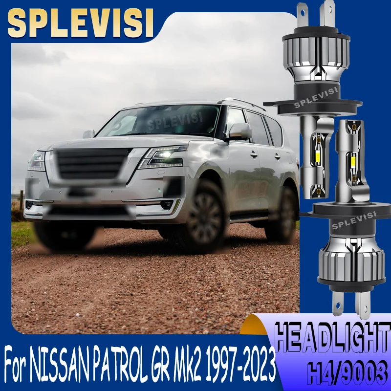 

long visible distance durable LED Headlight For NISSAN PATROL GR Mk2 1997 1998 1999 2000 2001 2002 2003 2004 2005 2006 2007-2023